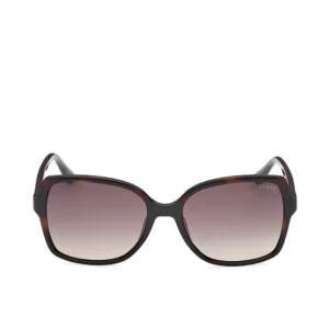 GUESS Havana Square Sunglasses 55MM
