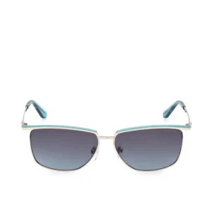 GUESS Rectangular Blue Sunglasses 56mm