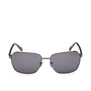 Rectangular Silver Sunglasses 57MM