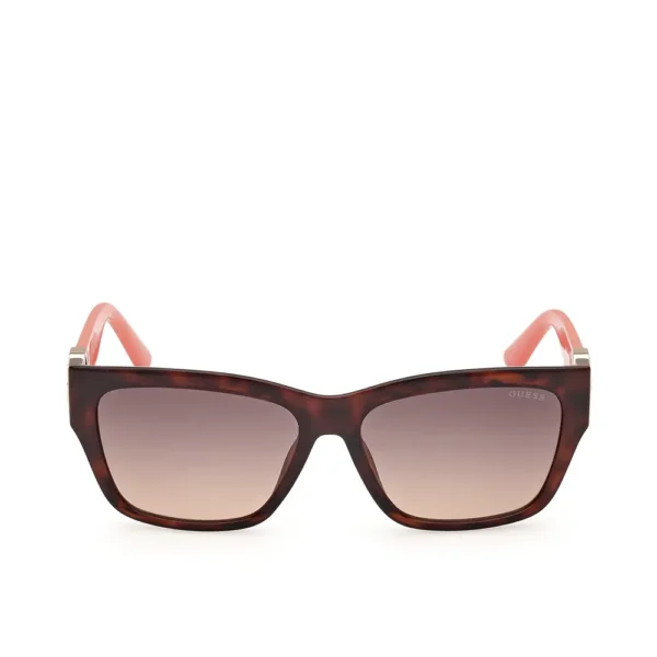 GUESS Rectangular Sunglasses 56mm - Havana