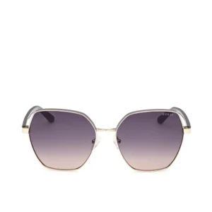 GUESS Rectangular Sunglasses 60mm - Golden