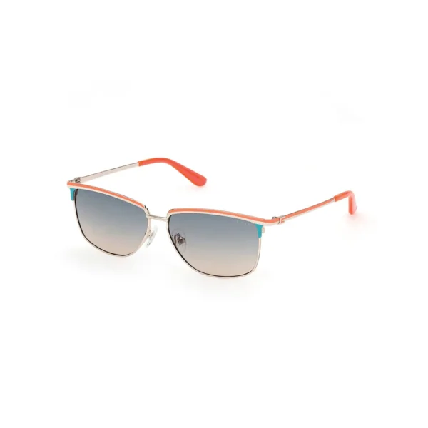 GUESS Rectangular Sunglasses GU00133 56mm Orange - Image 2