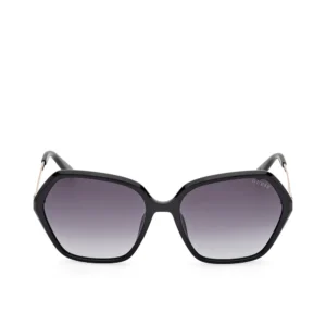 GUESS Round Black Sunglasses 55mm