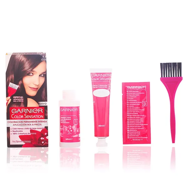 Garnier Color Sensation #4.0 Brown Hair Color 110g