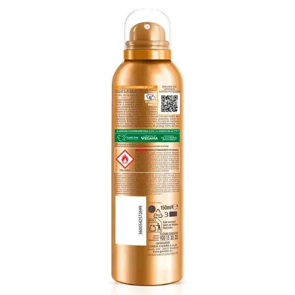 Garnier Delial Ideal Bronze SPF50 Protective Mist 150ML - Image 2