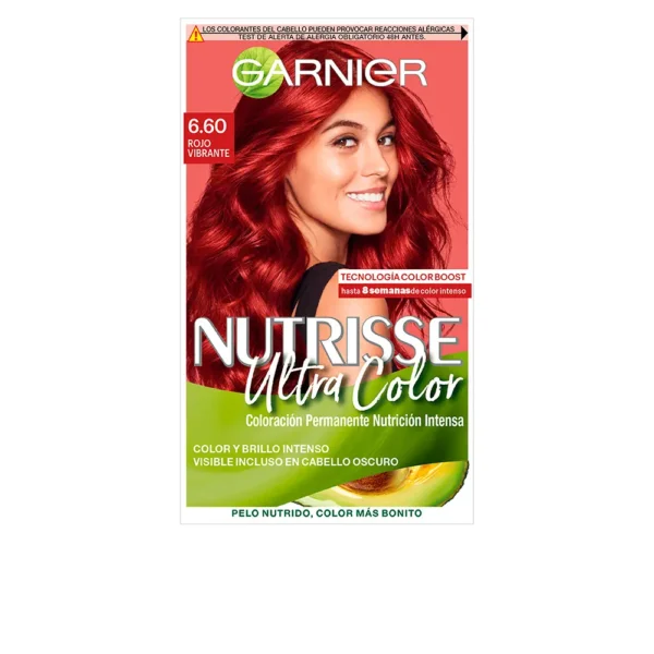 Garnier Nutrisse #6.60 Vibrant Rouge Hair Color (3 Units)