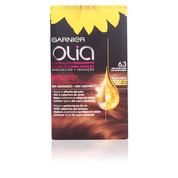 Garnier Olia Permanent Color #6.3 Dark Golden Blonde Set