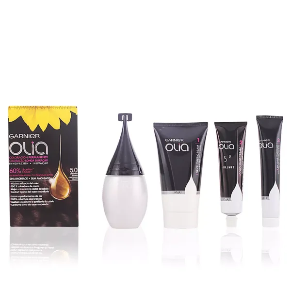 Garnier Olia Permanent Hair Color Set #5.0 Light Brown