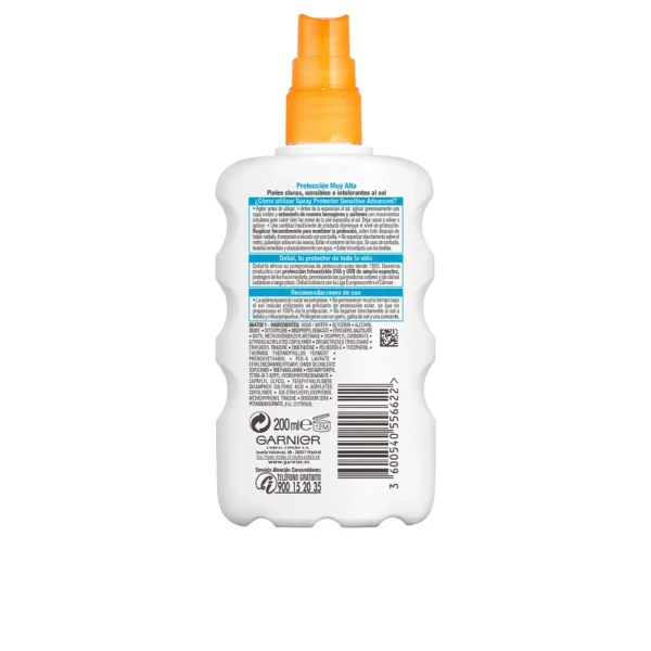 Garnier Sensitive Advanced Spray SPF50+ 200ml - Image 2