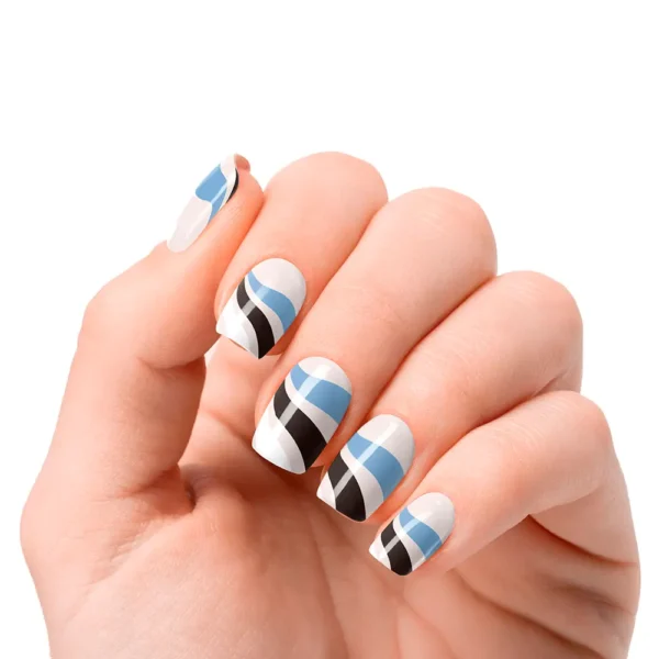 Gel Nail Sheets Flowing Stream Premium Glam - 20 Units - Image 2