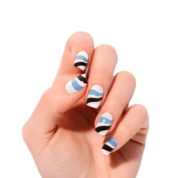 Gel Nail Sheets Flowing Stream Premium Glam - 20 Units - Image 3
