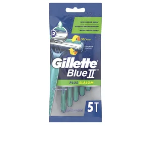 Gillette Blue II Plus Slalom Disposable Razor Blades - 5 Pack
