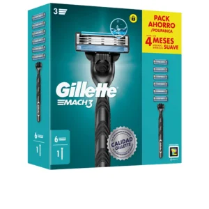 Gillette Mach 3 Razor with 6 Spare Blades