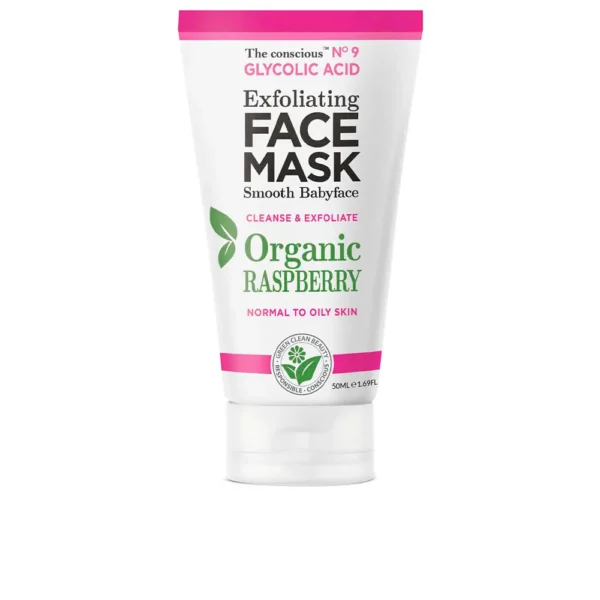 Glycolic Acid Exfoliating Face Mask with Raspberry 50ML - Image 2