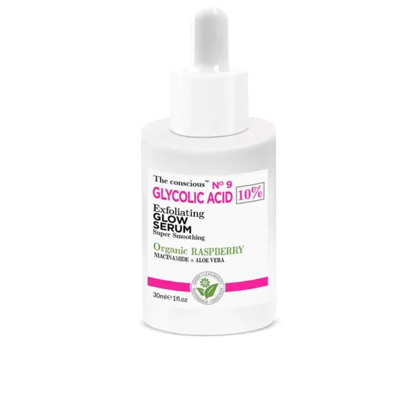 Glycolic Acid Exfoliating Glow Serum 30ml - Organic Raspberry - Image 2