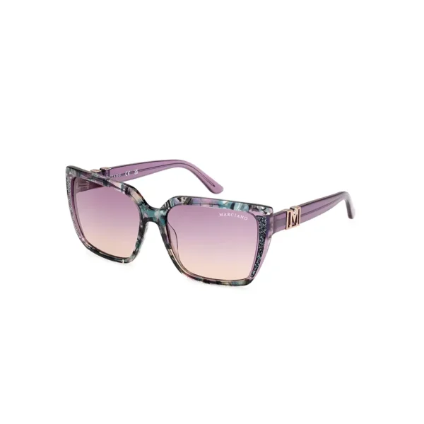 Guess By Marciano 58 mm Sunglasses in Lilac & Havana - Image 2