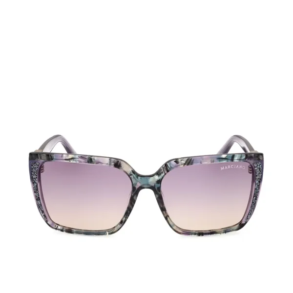 Guess By Marciano 58 mm Sunglasses in Lilac & Havana