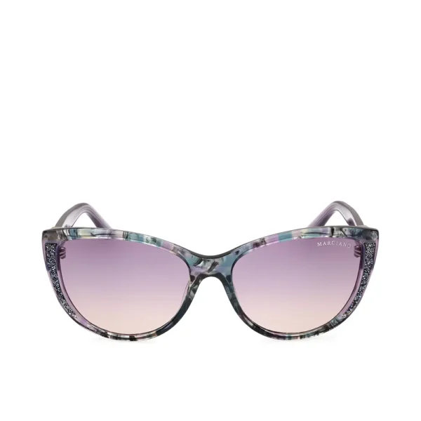 Guess By Marciano Cat Eye Sunglasses 58mm Lilac Havana