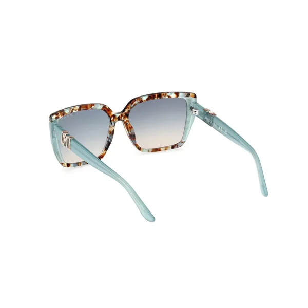 Guess By Marciano Square Sunglasses 58MM Blue Havana - Image 4