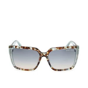 Guess By Marciano Square Sunglasses 58MM Blue Havana