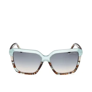 Square Sunglasses 58mm Blue Havana