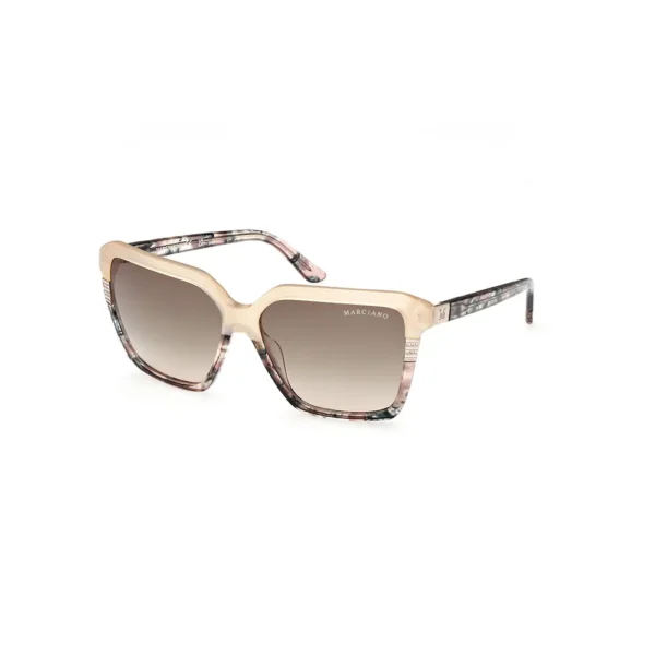 Guess Marciano Square Sunglasses 58mm Havana - Image 2