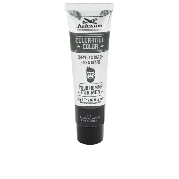 HAIRGUM Coloration Beard And Hair Dye #6.1 Ash Blonde 60g