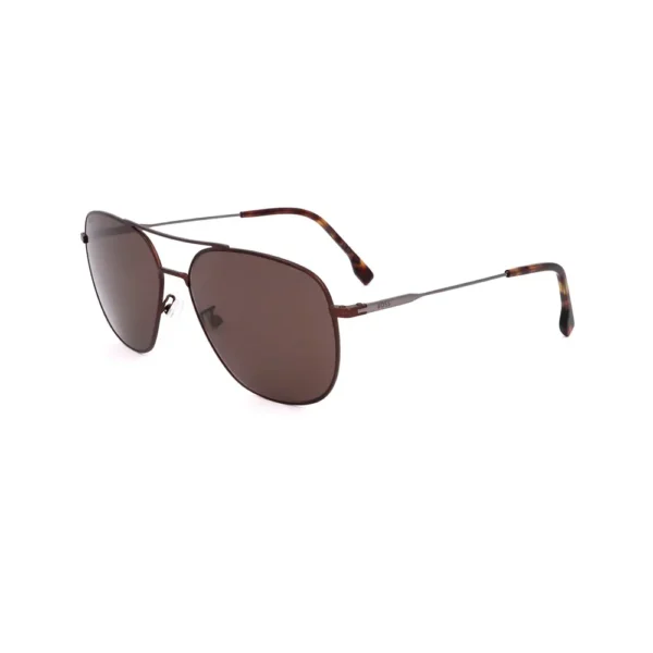 Hugo Boss Aviator Sunglasses 150mm Brown Silver - Image 2