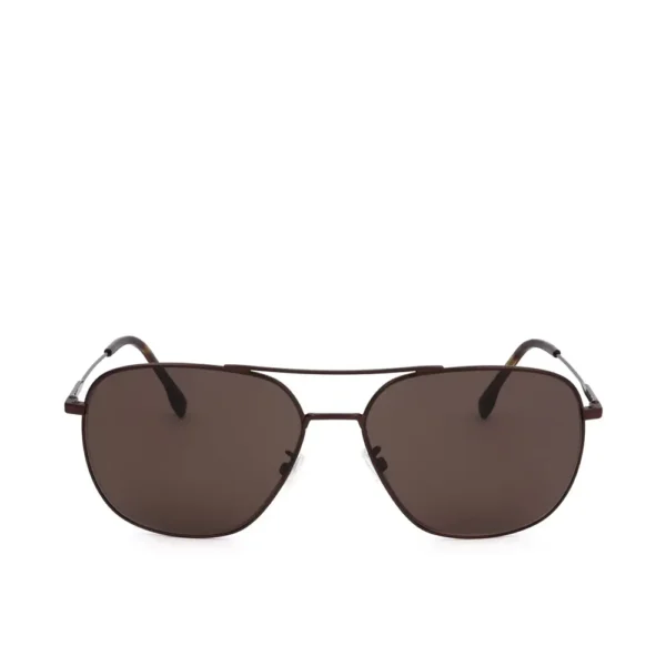 Hugo Boss Aviator Sunglasses 150mm Brown Silver
