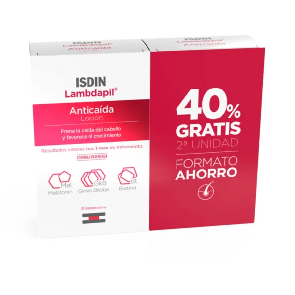 ISDIN LAMBDAPIL Anti-Hair Loss Duo Lotion 2 x 20 Units