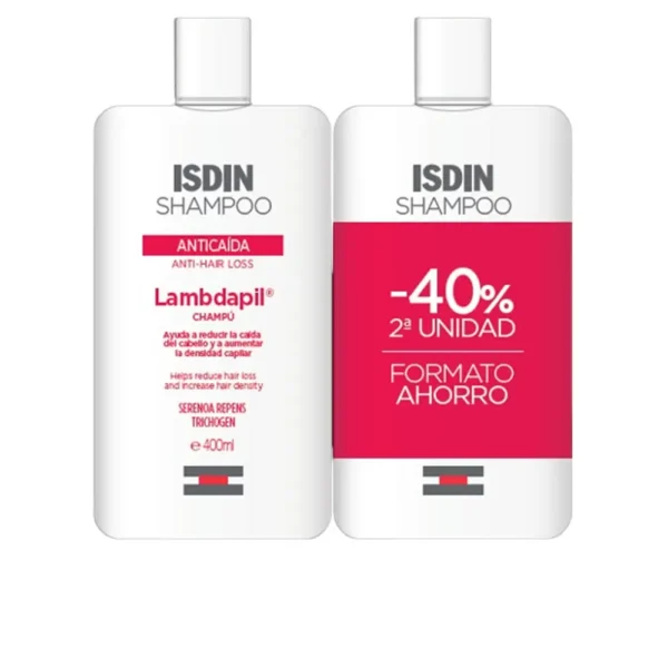 ISDIN LAMBDAPIL Anti-Hair Loss Shampoo Pack 2 x 400ML