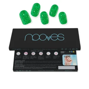Jade Glitter Glam Gel Nail Sheets - 20 Units