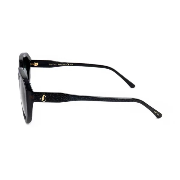 Jimmy Choo Black Rectangular Sunglasses 145 mm - Image 3