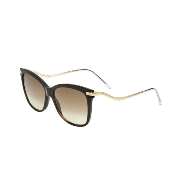 Jimmy Choo Gafas Rectangular Sunglasses 145mm - Golden/Black - Image 2