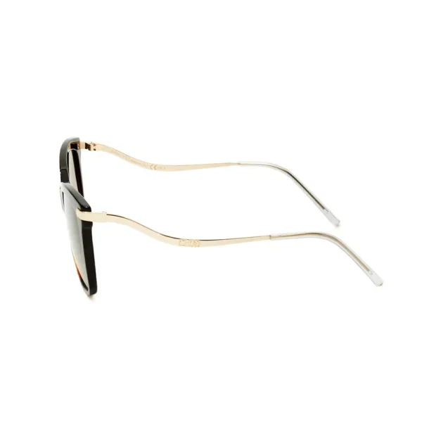 Jimmy Choo Gafas Rectangular Sunglasses 145mm - Golden/Black - Image 3