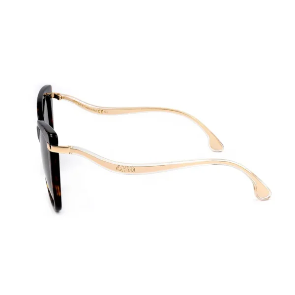 Jimmy Choo Rectangular Sunglasses 145mm Black Havana - Image 3
