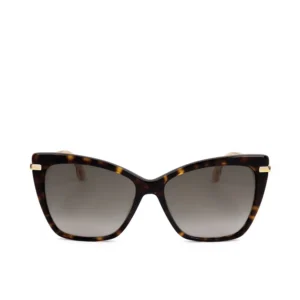 Jimmy Choo Rectangular Sunglasses 145mm Black Havana