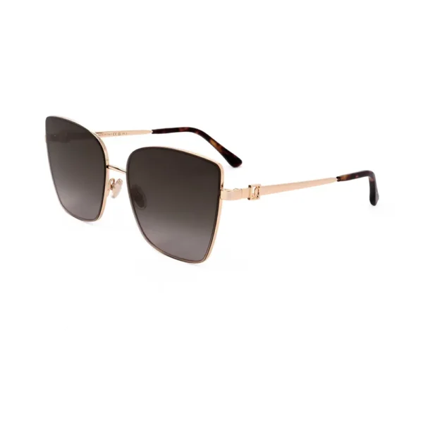 Jimmy Choo Square Sunglasses 145MM - Golden - Image 2