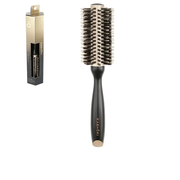 KASHŌKI Round Wooden Hair Brush 22mm - 1 Unit