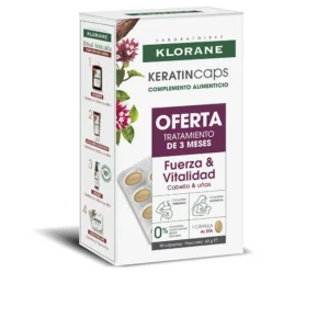 Klorane KeratinCaps Hair Strengthening Capsules Pack of 3