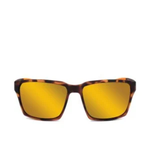 LOTTO Rectangular Sunglasses 140MM in Orange Havana