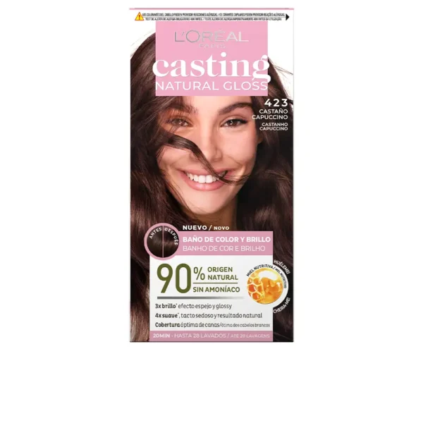 L'Oréal Paris Casting Natural Gloss #423 Cappuccino Chestnut 180ML