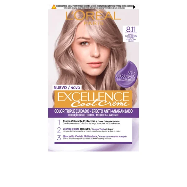 L'Oréal Paris Excellence Cool Dye #8.11 Light Ash Blonde 192ML