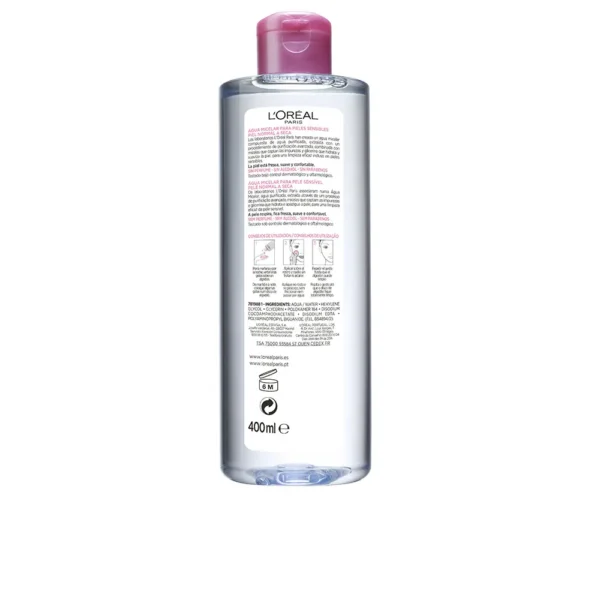 L'Oréal Paris Gentle Micellar Water 400ml for Sensitive Skin - Image 2