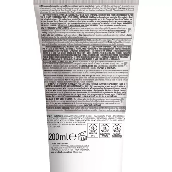 L'Oréal Professionnel Silver Conditioner 200ML - Image 4