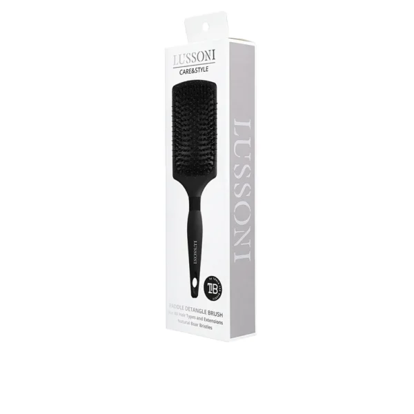 LUSSONI Natural Boar Bristle Paddle Brush - Image 2