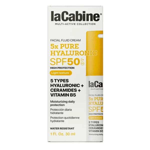 La Cabine Hyaluronic Facial Fluid Cream SPF50 30ML - Image 2