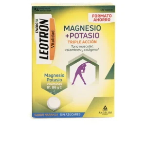 Leotron Magnesium + Potassium Energy Tablets 54 Units - Orange