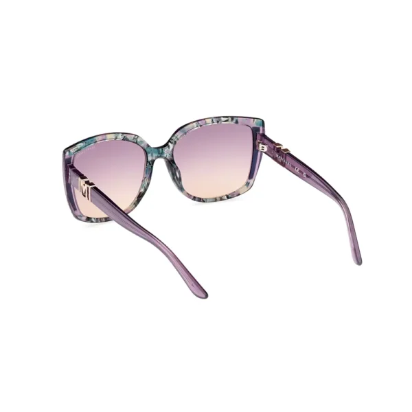 Lilac Havana Square Sunglasses 59mm - Image 4