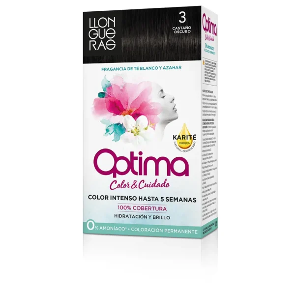 Llongueras Optima Hair Colour #3 Dark Brown - 1 Unit